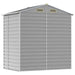 Garden Shed Light Grey 191x130x198 Cm Galvanised Steel