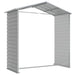 Garden Shed Light Grey 191x130x198 Cm Galvanised Steel