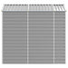 Garden Shed Light Grey 191x215x198 Cm Galvanised Steel