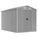 Garden Shed Light Grey 191x300x198 Cm Galvanised Steel