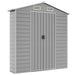 Garden Shed Light Grey 191x300x198 Cm Galvanised Steel