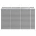 Garden Shed Light Grey 191x300x198 Cm Galvanised Steel