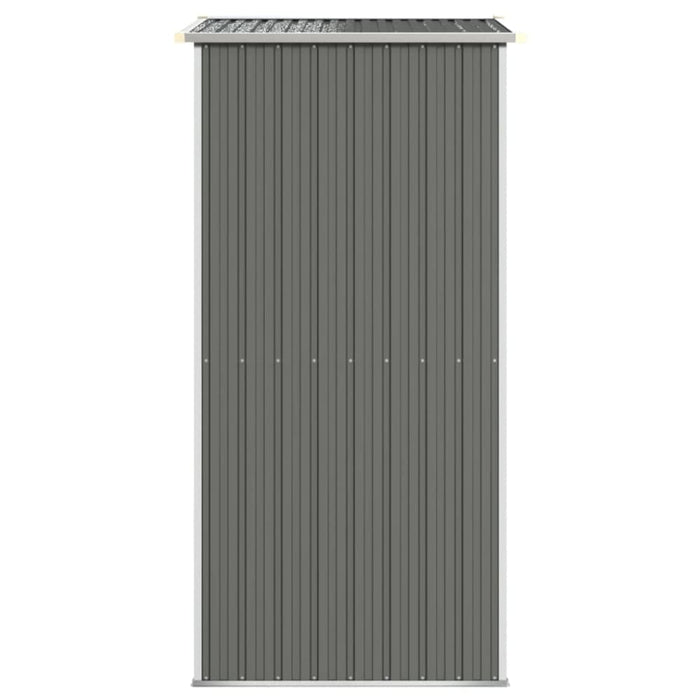 Garden Shed Light Grey 192x108x223 Cm Galvanised Steel