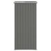Garden Shed Light Grey 192x108x223 Cm Galvanised Steel