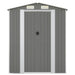 Garden Shed Light Grey 192x108x223 Cm Galvanised Steel