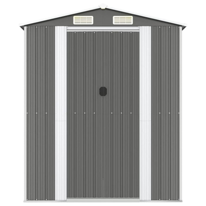 Garden Shed Light Grey 192x191x223 Cm Galvanised Steel