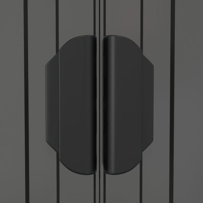 Garden Shed Light Grey 192x274x223 Cm Galvanised Steel