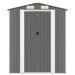 Garden Shed Light Grey 192x274x223 Cm Galvanised Steel