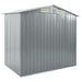 Garden Shed with Rack Grey 205x130x183 Cm Iron Aiobt