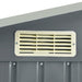 Garden Shed with Rack Grey 205x130x183 Cm Iron Aiobt