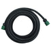 Garden Soaker Hose Black 0.6 10 m Rubber Oppnlk