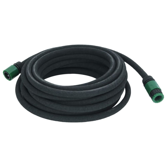 Garden Soaker Hose Black 0.6 10 m Rubber Oppnlk