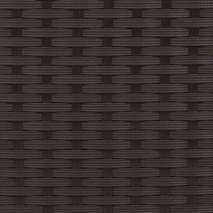 Garden Sofa 2-seater with Stools Black Poly Rattan Tlpikb