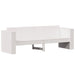 Garden Sofa 3-seater White 189x60x62 Cm Solid Wood Pine