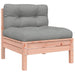 Garden Sofa Armless with Cushions 2 Pcs Solid Wood Douglas