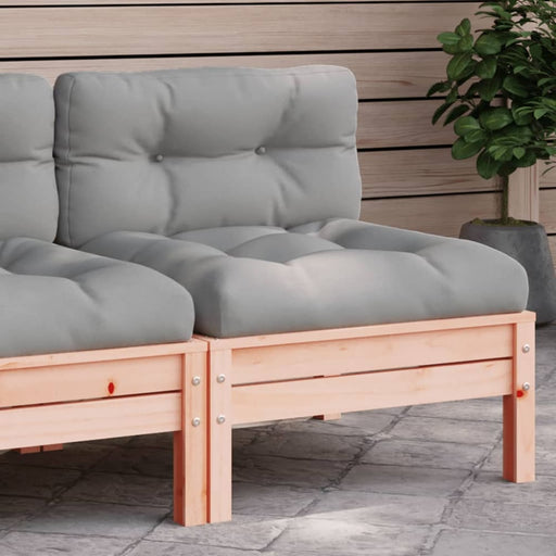 Garden Sofa Armless with Cushions Solid Wood Douglas Ntnopk