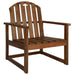 Garden Sofa Chairs 2 Pcs Solid Acacia Wood Aabtt