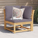 Garden Sofa Corner With Cushions 73x73x65 Cm Solid Wood