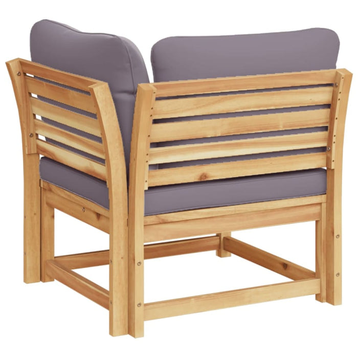 Garden Sofa Corner With Cushions 73x73x65 Cm Solid Wood