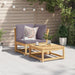 Garden Sofa Corner With Cushions 73x73x65 Cm Solid Wood