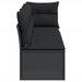 Garden Sofa With Cushions 4-seater Black Poly Rattan Tlpkla