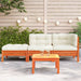 Garden Sofa with Cushions and Footstool 2-seater Ntnoia