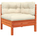 Garden Sofa with Cushions and Footstool 2-seater Ntnoia