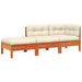 Garden Sofa with Cushions and Footstool 2-seater Ntnoia