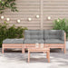 Garden Sofa with Cushions and Footstool 2-seater Ntnoip