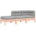 Garden Sofa with Cushions and Footstool 2-seater Ntnoip