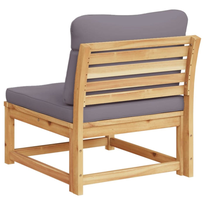 Garden Sofa With Cushions Solid Wood Acacia Tllakp