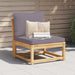 Garden Sofa With Cushions Solid Wood Acacia Tllakp