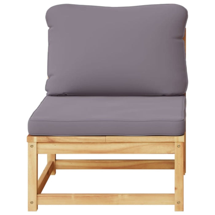 Garden Sofa With Cushions Solid Wood Acacia Tllakp