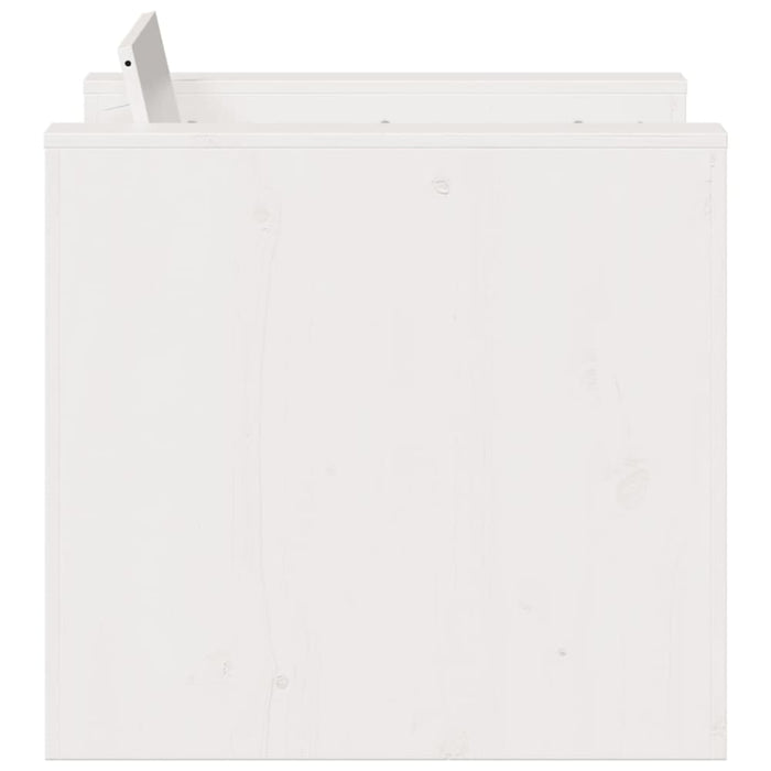 Garden Sofa White 79x60x62 Cm Solid Wood Pine Ntxtll