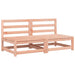Garden Sofas Armless with Cushions 2 Pcs Solid Wood Douglas