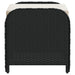 Garden Stool with Cushion Black 58x46x46 Cm Poly Rattan
