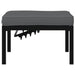 Garden Stool With Cushion Black Aluminium Abbnpix