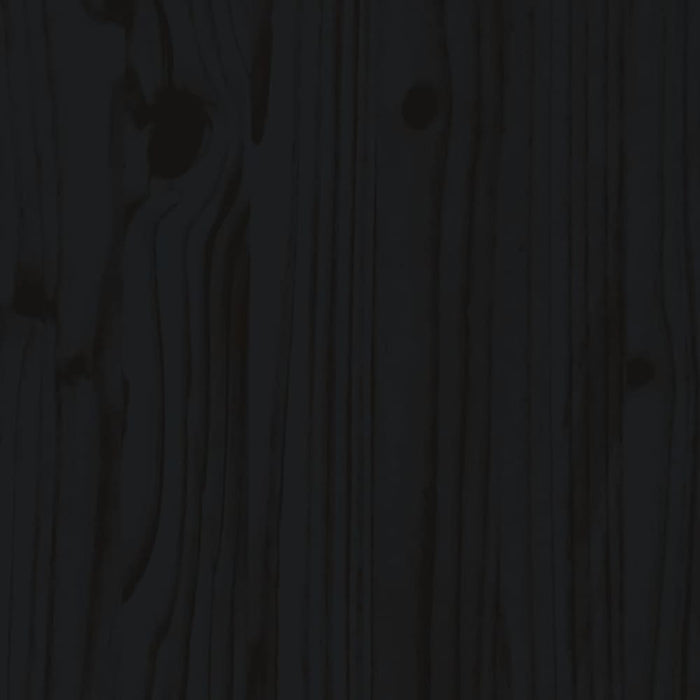 Garden Stools 2 Pcs Black 40x36x45 Cm Solid Wood Pine Nxptax