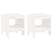 Garden Stools 2 Pcs White 40x36x45 Cm Solid Wood Pine Nxpttk