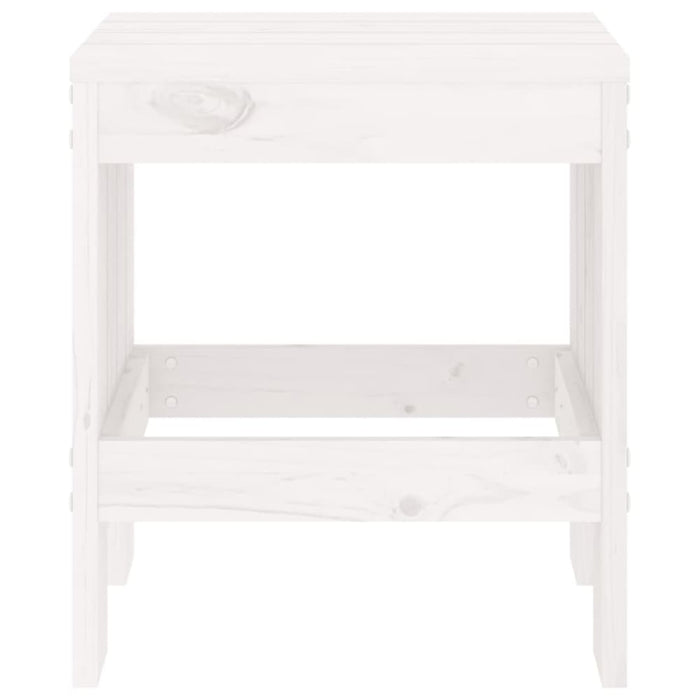 Garden Stools 2 Pcs White 40x36x45 Cm Solid Wood Pine Nxpttk