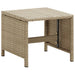 Garden Stools 4 Pcs with Cushions Poly Rattan Beige Toliik