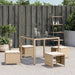 Garden Stools with Cushions 4 Pcs Beige 41x41x36 Cm Poly