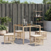 Garden Stools with Cushions 4 Pcs Beige 41x41x36 Cm Poly