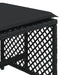 Garden Stools with Cushions 4 Pcs Black 41x41x36 Cm Poly