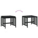 Garden Stools with Cushions 4 Pcs Black 41x41x36 Cm Poly