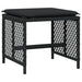 Garden Stools with Cushions 4 Pcs Black 41x41x36 Cm Poly