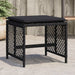 Garden Stools with Cushions 4 Pcs Black 41x41x36 Cm Poly