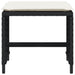 Garden Stools with Cushions 4 Pcs Black 41x41x36 Cm Poly