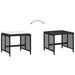 Garden Stools with Cushions 4 Pcs Black 41x41x36 Cm Poly