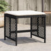Garden Stools with Cushions 4 Pcs Black 41x41x36 Cm Poly